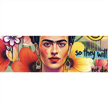 Lade das Bild in den Galerie-Viewer, Spannrahmenbild Frida Flowers Pop Art Panorama