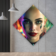 Lade das Bild in den Galerie-Viewer, Acrylglasbild Farbenfrohes Portrait Harley Raute