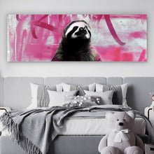 Lade das Bild in den Galerie-Viewer, Poster Faultier in einer meditativen Pose Panorama