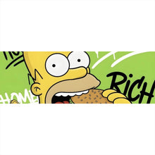 Lade das Bild in den Galerie-Viewer, Acrylglasbild Figur Isst Burger mit Geld Panorama