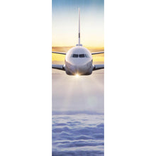 Lade das Bild in den Galerie-Viewer, Leinwandbild Flugzeug fliegt über den Wolken Panorama Hoch