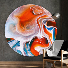 Lade das Bild in den Galerie-Viewer, Aluminiumbild Fluid Art Explosion Kreis