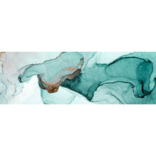 Lade das Bild in den Galerie-Viewer, Poster Fluid Art Green Panorama