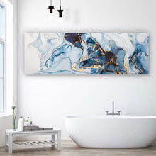 Lade das Bild in den Galerie-Viewer, Spannrahmenbild Fluid Art Ocean Panorama