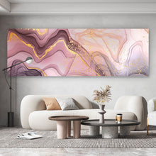 Lade das Bild in den Galerie-Viewer, Aluminiumbild Fluid Art Rose Panorama