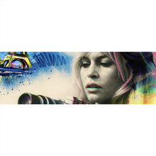 Lade das Bild in den Galerie-Viewer, Leinwandbild Französische Film Ikone im Graffiti Stil Panorama