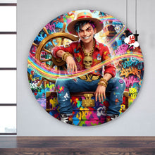 Lade das Bild in den Galerie-Viewer, Aluminiumbild Frecher Luxus Junge Kreis