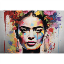 Lade das Bild in den Galerie-Viewer, Aluminiumbild gebürstet Frida Abstrakt Querformat