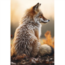 Lade das Bild in den Galerie-Viewer, Poster Fuchs im Sonnenuntergang Hochformat