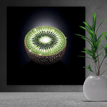 Lade das Bild in den Galerie-Viewer, Acrylglasbild Funkelnde edle Kiwi Quadrat