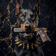 Lade das Bild in den Galerie-Viewer, Poster Furchtloser Dobermann Quadrat
