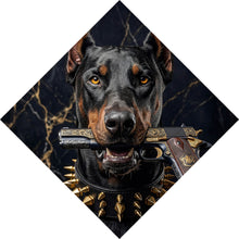 Lade das Bild in den Galerie-Viewer, Acrylglasbild Furchtloser Dobermann Raute