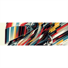 Lade das Bild in den Galerie-Viewer, Poster Futuristischer Helm in dynamischer Kunstform Panorama