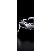 Lade das Bild in den Galerie-Viewer, Aluminiumbild Futuristischer Sportwagen in einer dunklen Umgebung Panorama Hoch