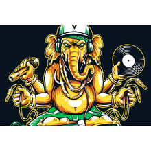 Lade das Bild in den Galerie-Viewer, Poster Ganesha Dj Querformat