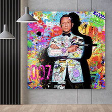 Lade das Bild in den Galerie-Viewer, Poster Geheimagent im bunten Pop Art Stil Quadrat