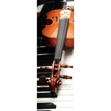 Lade das Bild in den Galerie-Viewer, Aluminiumbild Geige auf Klaviertasten Panorama Hoch