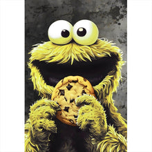 Lade das Bild in den Galerie-Viewer, Poster Gelbes Keksmonster Hochformat
