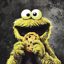 Lade das Bild in den Galerie-Viewer, Poster Gelbes Keksmonster Quadrat