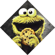 Lade das Bild in den Galerie-Viewer, Leinwandbild Gelbes Keksmonster Raute