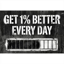Lade das Bild in den Galerie-Viewer, Leinwandbild Get Better Every Day Querformat