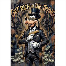 Lade das Bild in den Galerie-Viewer, Acrylglasbild Get Rich or Die Trying Hochformat