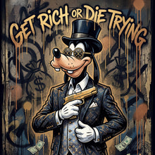 Lade das Bild in den Galerie-Viewer, Leinwandbild Get Rich or Die Trying Quadrat