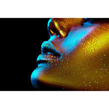 Lade das Bild in den Galerie-Viewer, Aluminiumbild gebürstet Golden Beauty Querformat