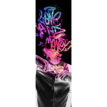 Lade das Bild in den Galerie-Viewer, Leinwandbild Graffitikunst Love and Money Panorama Hoch