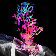 Lade das Bild in den Galerie-Viewer, Spannrahmenbild Graffitikunst Love and Money Quadrat