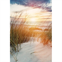 Lade das Bild in den Galerie-Viewer, Spannrahmenbild Dünen bei Sonnenaufgang Hochformat