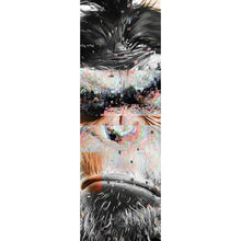 Lade das Bild in den Galerie-Viewer, Poster Grimmiges Affen Portrait Pixel Stil Panorama Hoch