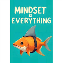 Lade das Bild in den Galerie-Viewer, Poster Haifisch Mindset is Everything Hochformat