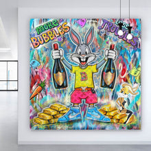 Lade das Bild in den Galerie-Viewer, Poster Hase in Feierlaune Quadrat