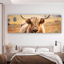 Lade das Bild in den Galerie-Viewer, Poster Highland Rind auf der Weide Panorama