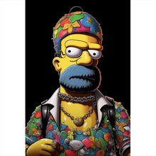Lade das Bild in den Galerie-Viewer, Poster Homer Gangster Digital Art Hochformat