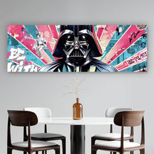 Lade das Bild in den Galerie-Viewer, Poster Ikonische Filmfigur Vader mit Herz Pop Art Panorama