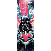 Lade das Bild in den Galerie-Viewer, Poster Ikonische Filmfigur Vader mit Herz Pop Art Panorama Hoch