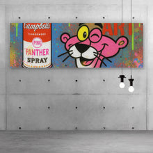 Lade das Bild in den Galerie-Viewer, Aluminiumbild gebürstet Ikonisches Pop Art mit Spraydose Panorama