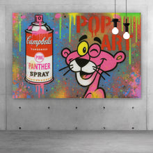 Lade das Bild in den Galerie-Viewer, Leinwandbild Ikonisches Pop Art mit Spraydose Querformat