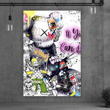 Lade das Bild in den Galerie-Viewer, Acrylglasbild Illustration mit Sprüchen im Comicstil Hochformat