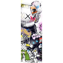 Lade das Bild in den Galerie-Viewer, Spannrahmenbild Illustration mit Sprüchen im Comicstil Panorama Hoch