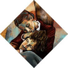 Lade das Bild in den Galerie-Viewer, Poster Innige Umarmung eines Paares Raute