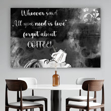 Lade das Bild in den Galerie-Viewer, Poster Kaffeeliebe monochrome Querformat
