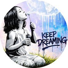 Lade das Bild in den Galerie-Viewer, Aluminiumbild Keep Dreaming Kreis