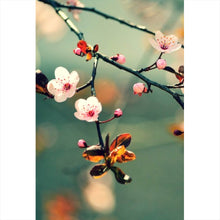 Lade das Bild in den Galerie-Viewer, Spannrahmenbild Kirschblüten am Ast Hochformat