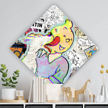 Lade das Bild in den Galerie-Viewer, Poster Klassische Comicfiguren Pop Art Stil Raute