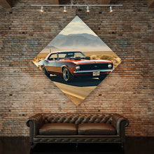 Lade das Bild in den Galerie-Viewer, Poster Klassischer Muscle Car in der Wüste Raute