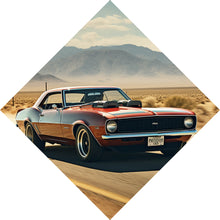 Lade das Bild in den Galerie-Viewer, Poster Klassischer Muscle Car in der Wüste Raute