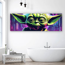 Lade das Bild in den Galerie-Viewer, Poster Cyber Figur Neon Panorama